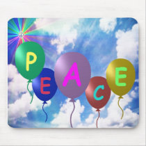 Peace Balloons 1-0-1 mousepads by WarrenProffitt Peace Balloons 1-0-1 mousepads