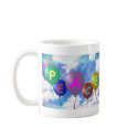 Peace Balloons Cup mugs by WarrenProffitt Peace Balloons Cup mugs