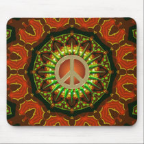 Peace Batik Floral Geometry Mousepad mousepads