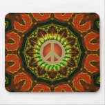 Peace Batik Floral Geometry Mousepad
