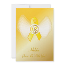 Peace Be With You! Liver Cancer POW/MIA Military S Personalized Invitation