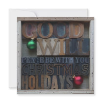 peace be with you square invitation