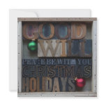 peace be with you square invitation