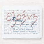 Peace Bible Verse on Christian Mouse Pad