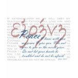 Peace Bible Verse on Christian Womens Shirt
