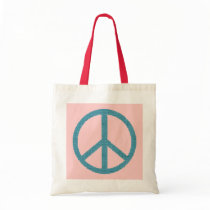peace blue cloth-like bags