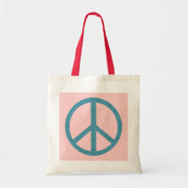 peace blue cloth-like bags