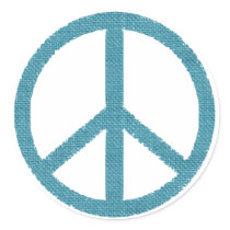 peace blue cloth-like stickers by anacletocold peace blue cloth-like stickers