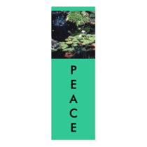 PEACE Bookmark business cards by SeaAngel PEACE Bookmark business cards