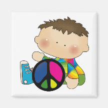 Peace - Boy Tshirts and Gifts Fridge Magnet