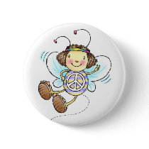 Peace Bug Button