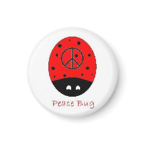 peace bug magnet