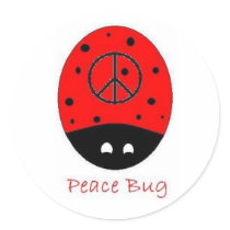 peace bug stickers