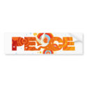 Peace! bumper stickers by creativetaylor Peace! bumper stickers