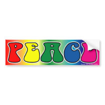 Peace Bumper Sticker bumper stickers by screwballgraphics Peace Bumper Sticker bumper stickers