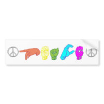 Peace Bumper Sticker