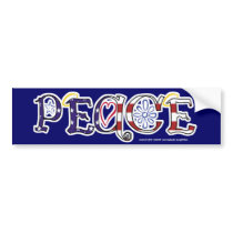 Peace Bumper Sticker bumper stickers by screwballgraphics Peace Bumper Sticker bumper stickers