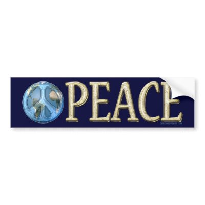 Peace Bumper Sticker by Curious_Dreams