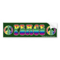 Peace Bumper Sticker bumper stickers