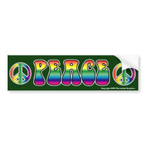 Peace Bumper Sticker bumper stickers by screwballgraphics Peace Bumper Sticker bumper stickers