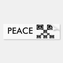 PEACE BUMPER STICKER