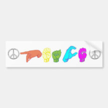 Peace Bumper Sticker
