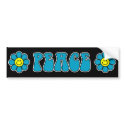 Peace Bumper Sticker (Blue) bumper stickers