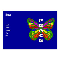 Peace Butterfly business cards by orsobear Peace Butterfly business cards