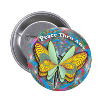 Peace Butterfly... causing smiles worldwide... buttons