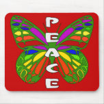 Peace Butterfly Mouse Mat