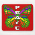 Peace Butterfly mousepads