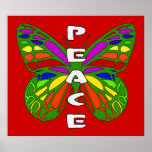 Peace Butterfly Print