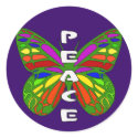 Peace Butterfly stickers