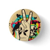 Peace buttons by kimokito Peace buttons