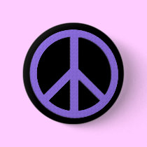 Peace Button (Purple)