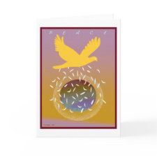 Peace card -Happy Holidays - Customized card