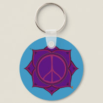 Peace Chakra Keychain by templegreen Peace Chakra Keychain