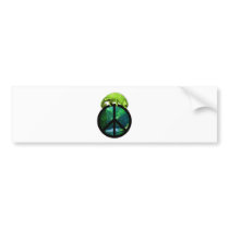 peace chameleon bumper stickers