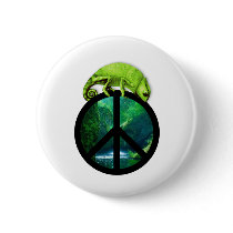 peace chameleon pin