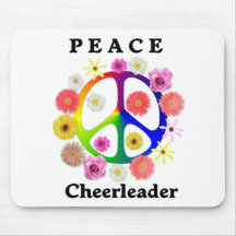 Peace Cheerleader Mouse Mats