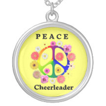 Peace Cheerleader Pendants