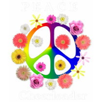 Peace Cheerleader t-shirts