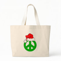Peace Christmas Tote Bags