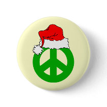 Peace Christmas buttons by holidaysboutique Peace Christmas buttons
