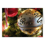 Peace Christmas Ornament Greeting Card