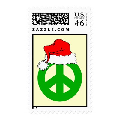 Peace Christmas postage