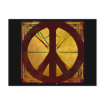Peace Codex Antique Art Blank Postcard