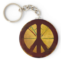 Peace Codex Antique Art Keychain