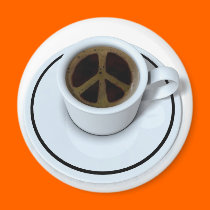 Peace coffee magnets