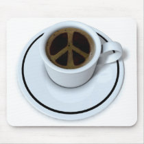 Peace coffee mouse pads